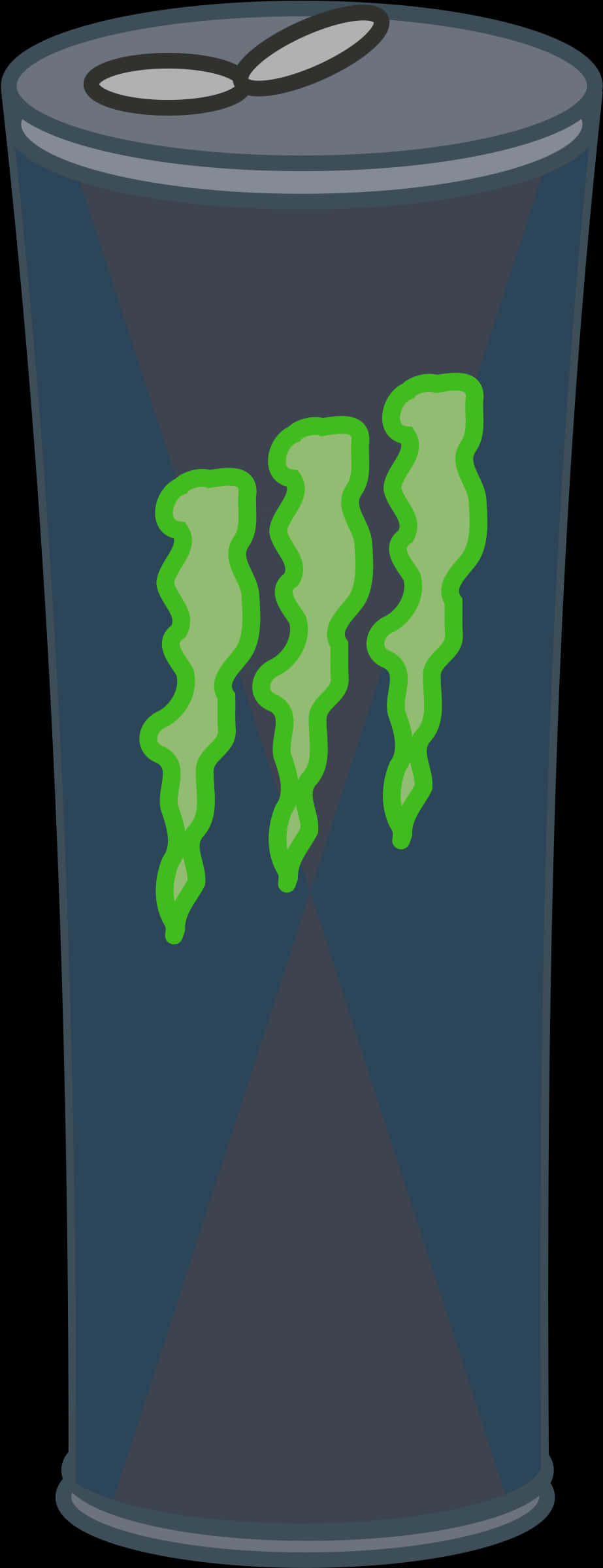 Monster Energy Drink Can Illustration PNG Image