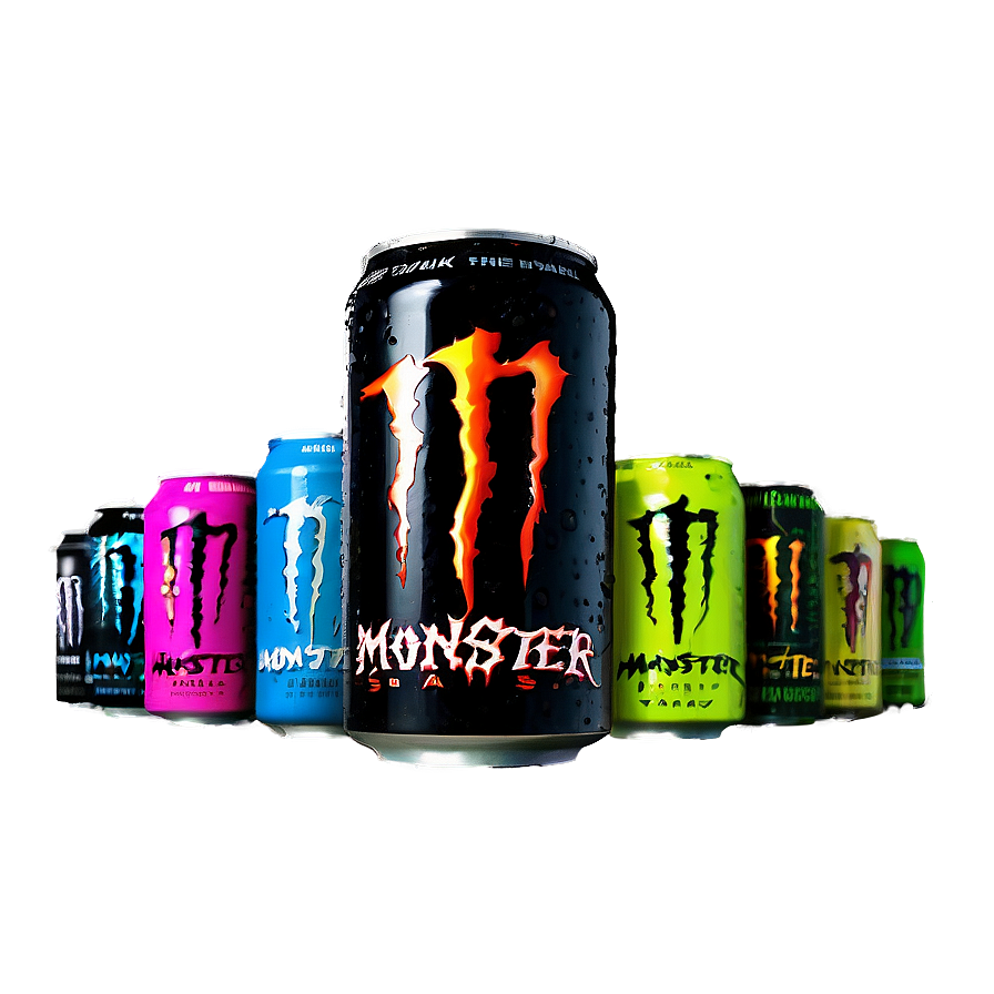 Monster Energy Drink Flavors Assortment Png Ten PNG Image