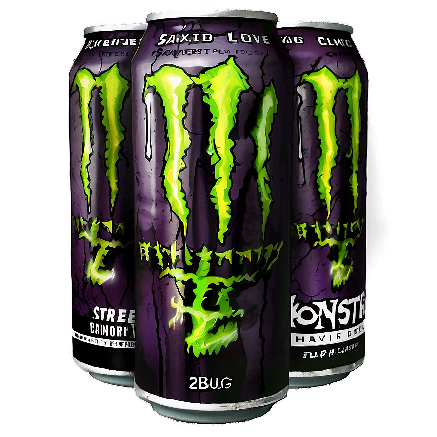 Monster Energy Drink Street Art Png Xpu PNG Image