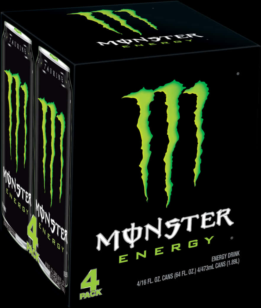 Monster Energy4 Pack Product Image PNG Image