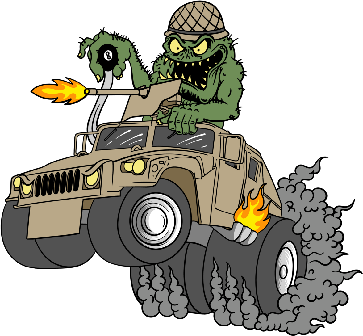 Monster Hummer Rampage PNG Image