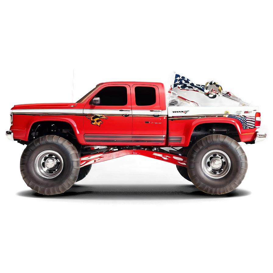 Monster Truck Action Png Pot PNG Image