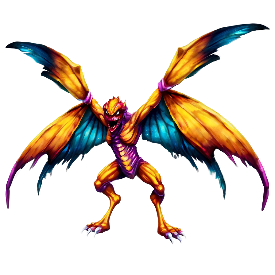 Monster With Wings Png Lnj PNG Image