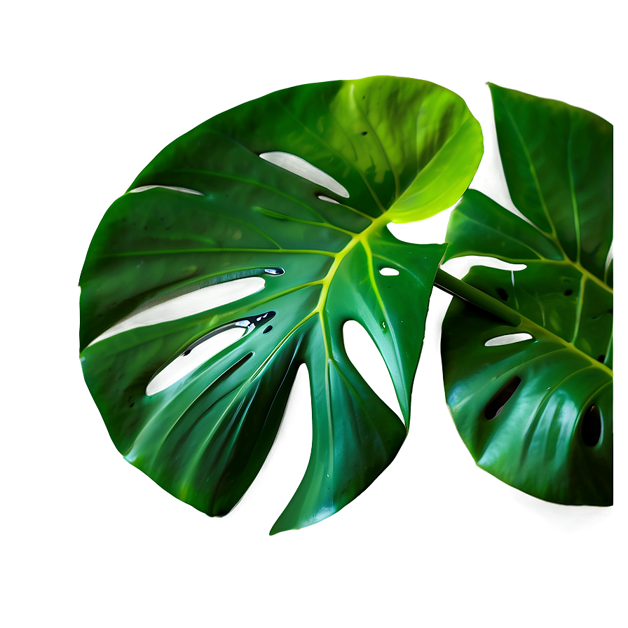 Monstera Leaf Closeup Png Jrp69 PNG Image