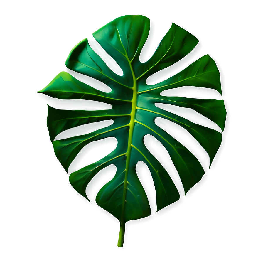 Monstera Leaf Flat Design Png Igc80 PNG Image