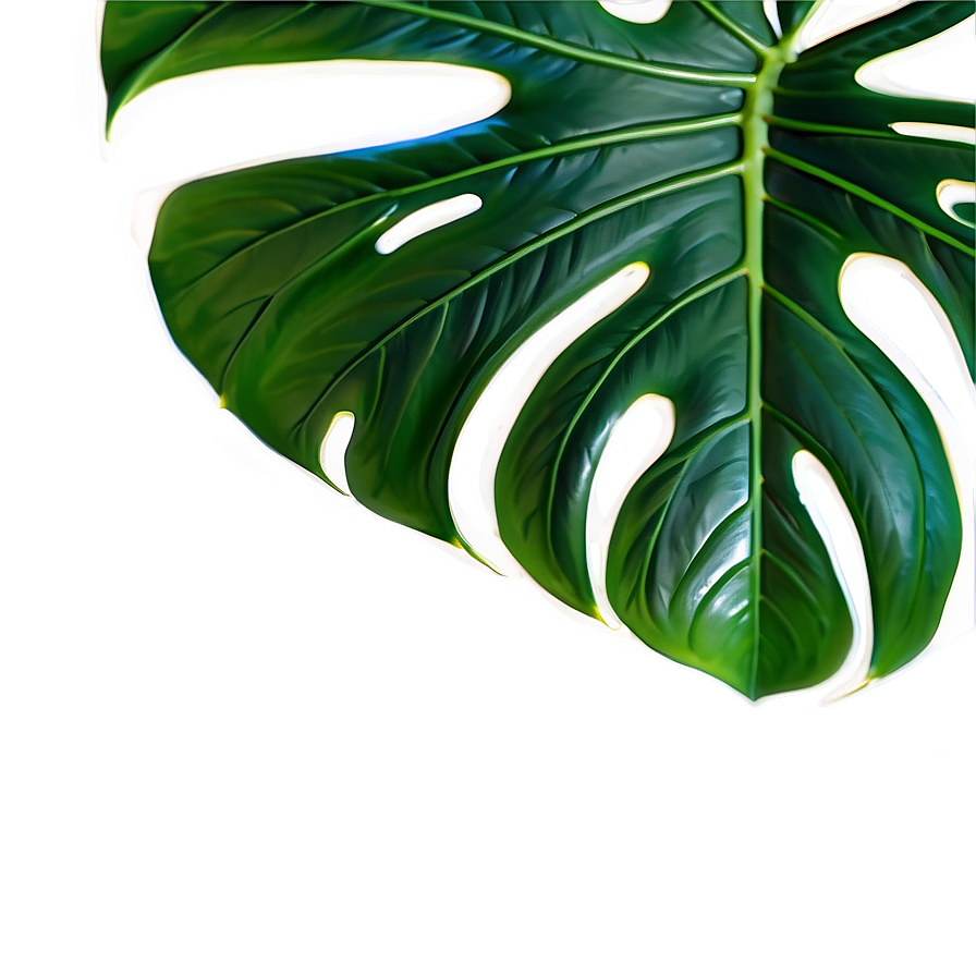 Monstera Leaf In Natural Light Png 90 PNG Image