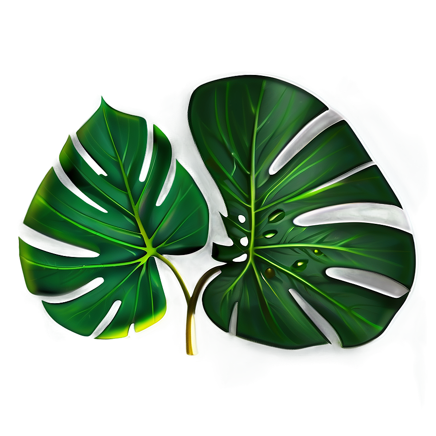 Monstera Leaf On White Png 05232024 PNG Image