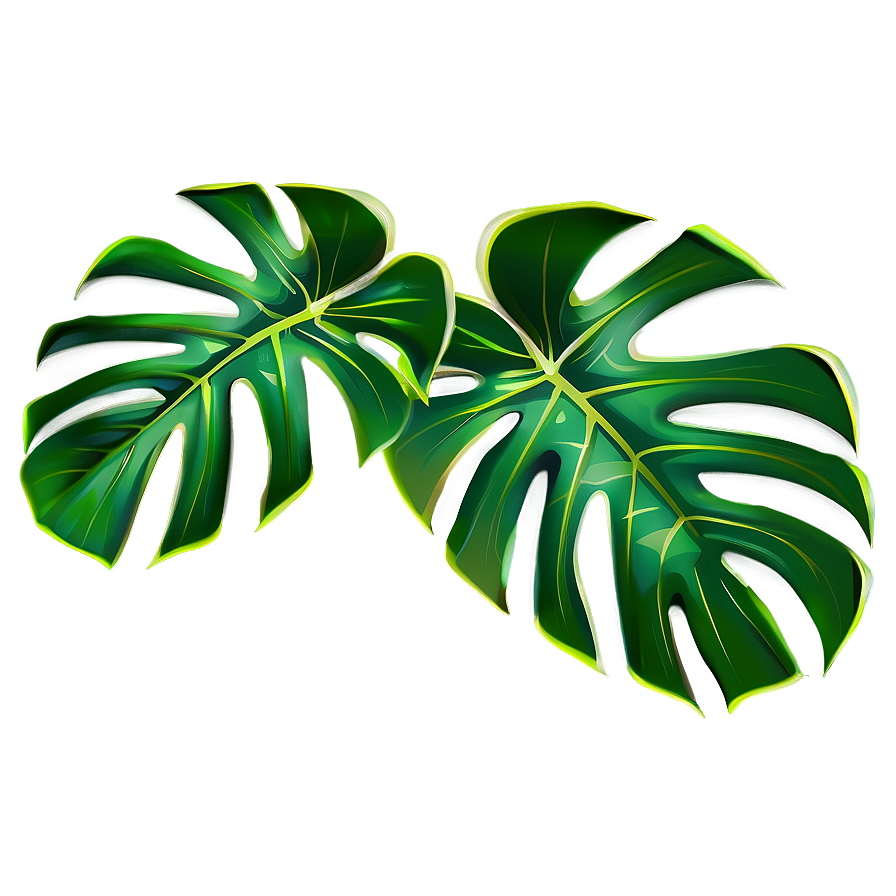 Monstera Leaf Pattern Png Wxu PNG Image