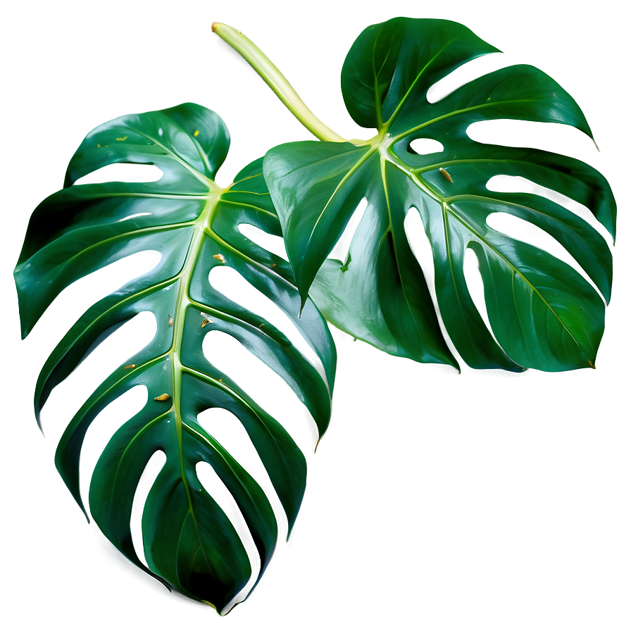 Monstera Plant Top View Png Edk PNG Image