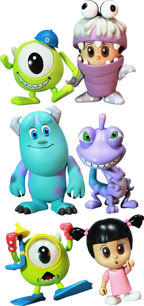 Monsters Inc Character Figures PNG Image