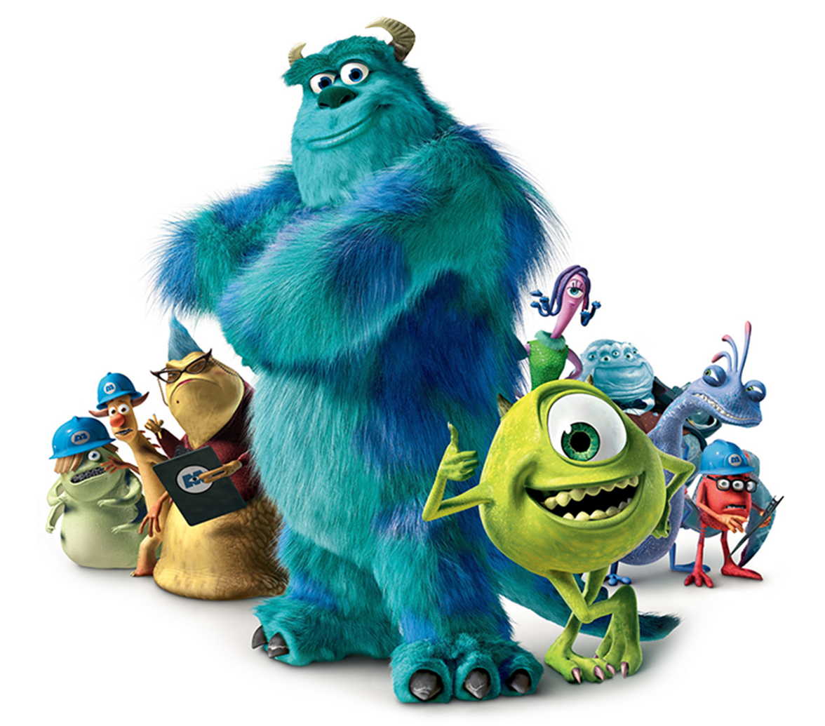 Monsters Inc Character Group PNG Image