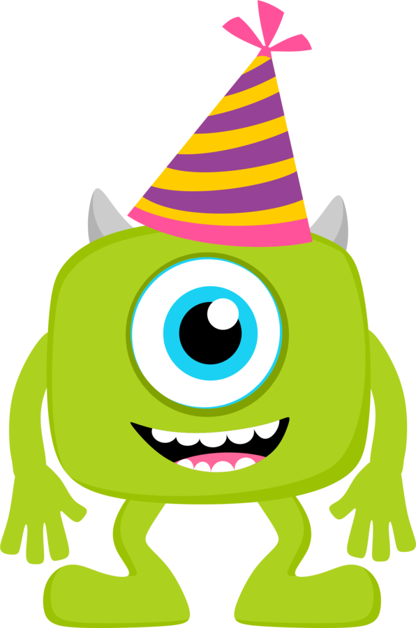 Monsters Inc Mike Wazowski Party Hat PNG Image