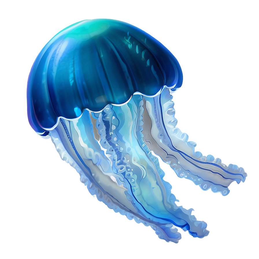 Moon Jelly In Dreamy Seascape Png Qpt78 PNG Image