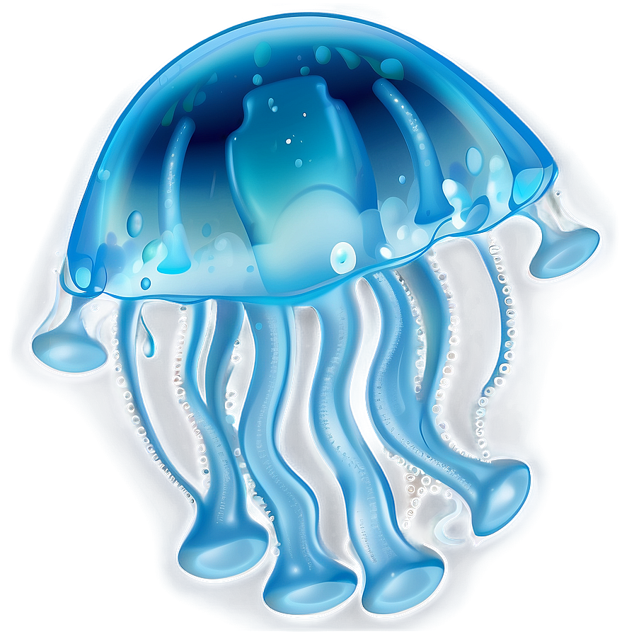 Moon Jelly In Ocean Scene Png 42 PNG Image