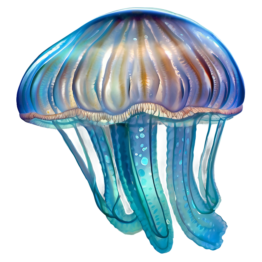 Moon Jelly Oceanic Creature Png Ytp14 PNG Image