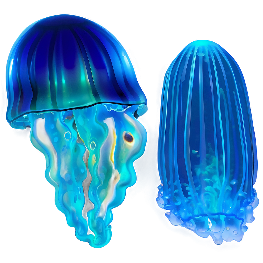 Moon Jelly With Aquatic Glow Png Ipe PNG Image