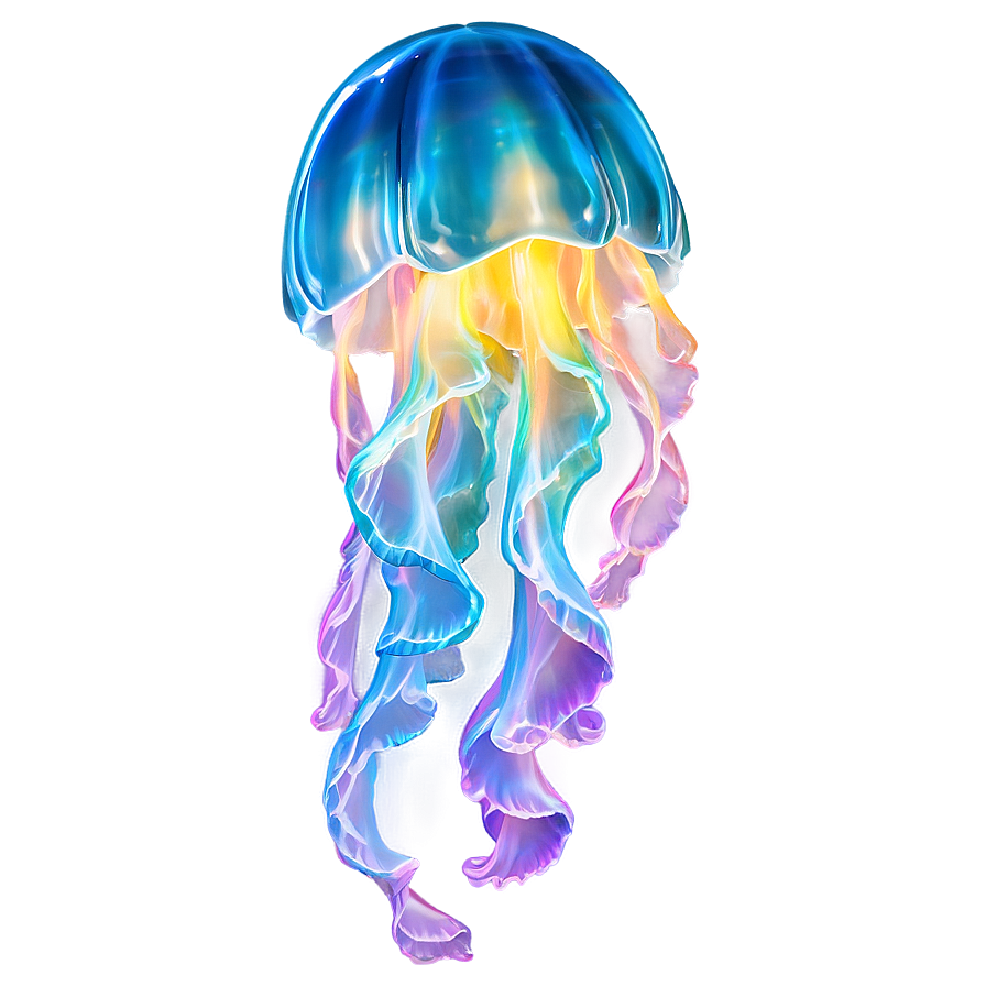 Moon Jelly With Aurora Effect Png Yvm46 PNG Image