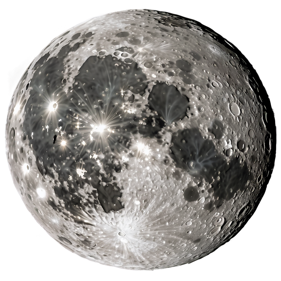 Moon Surface With Deep Craters Png 30 PNG Image