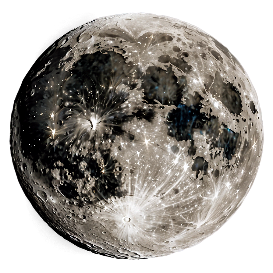 Moon Surface With Galactic Viewpoint Png Frv18 PNG Image