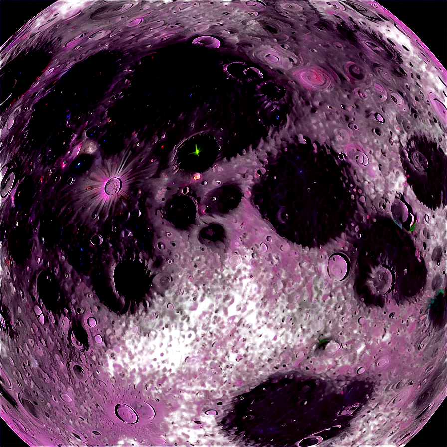 Moon Surface With Galactic Viewpoint Png Rbm31 PNG Image