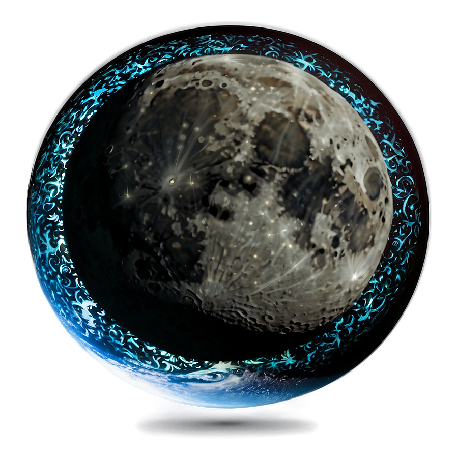 Moon With Ring Transparent Png Aqx53 PNG Image