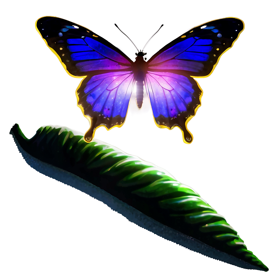 Moonlit Glow Butterfly Png Ikm98 PNG Image