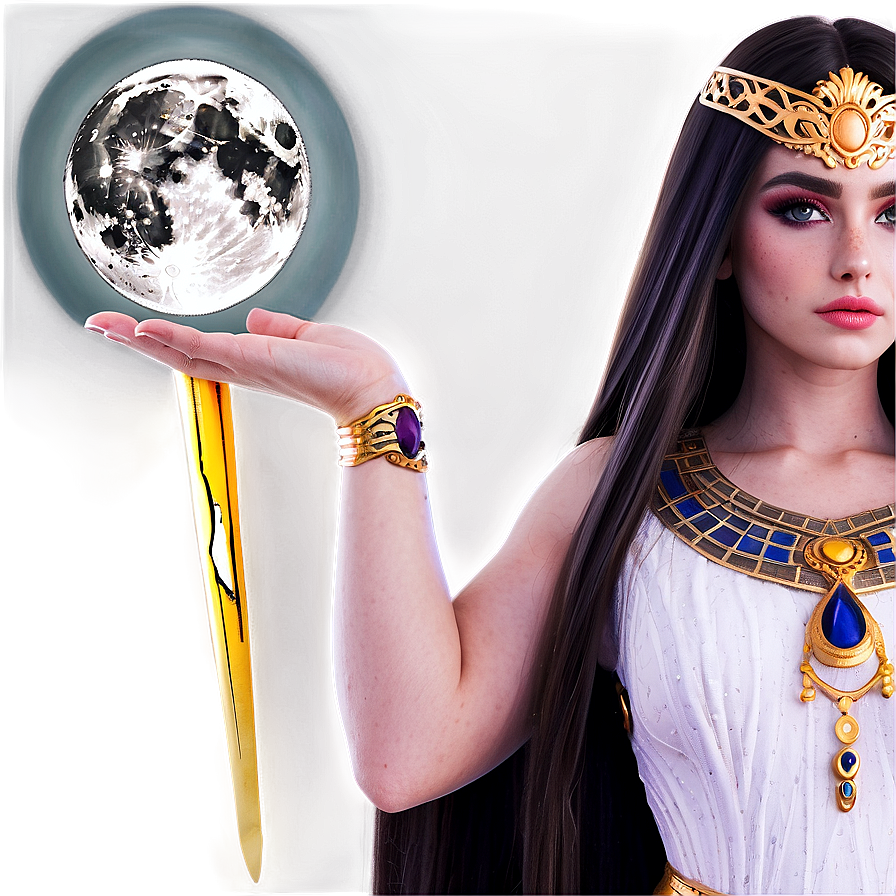 Moonlit Goddess Design Png 06252024 PNG Image