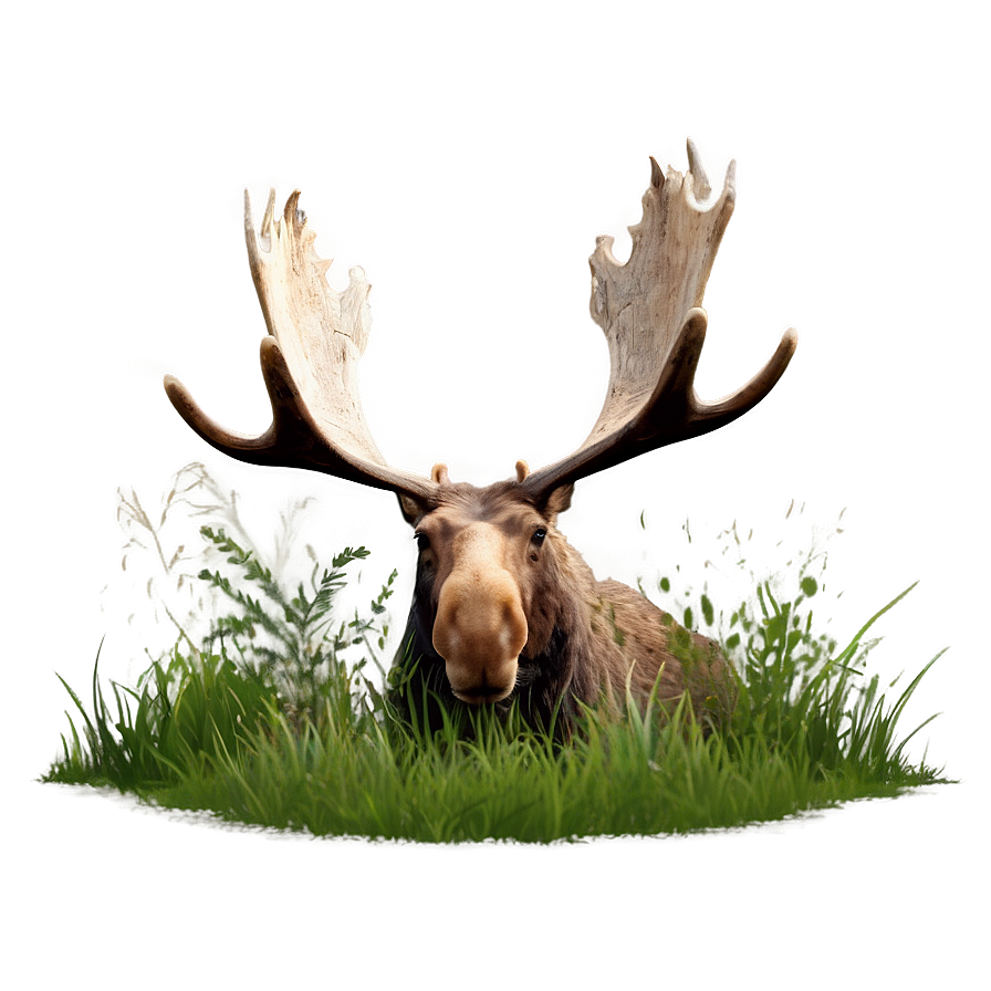 Moose Head In Nature Setting Png 06292024 PNG Image