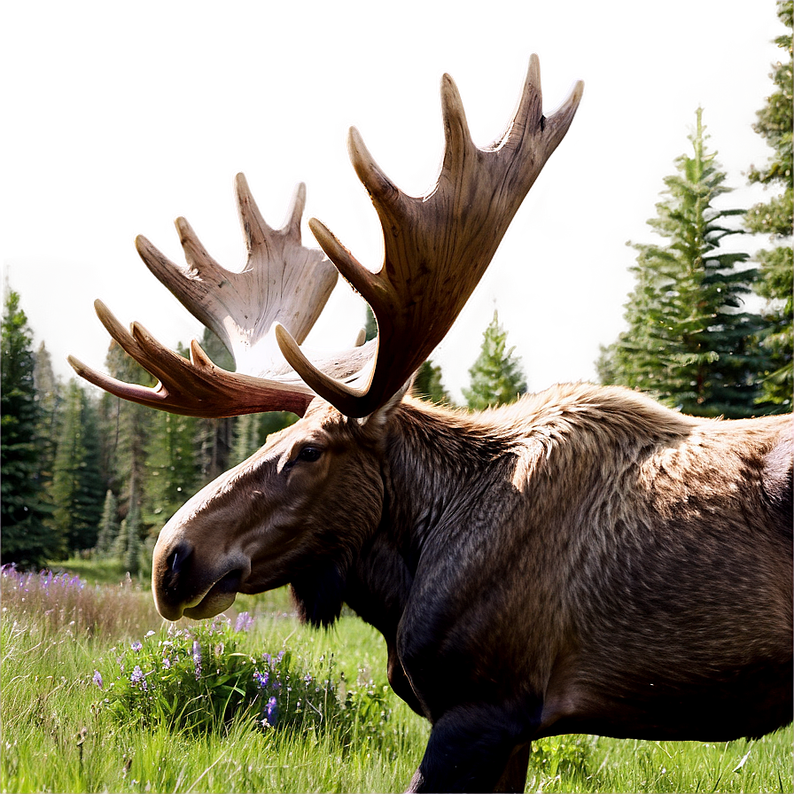 Moose In Alpine Setting Png 56 PNG Image