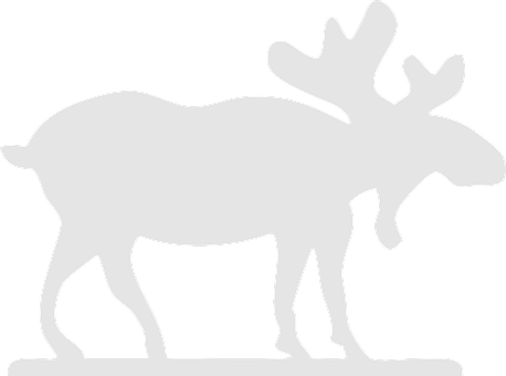 Moose Silhouette Graphic PNG Image