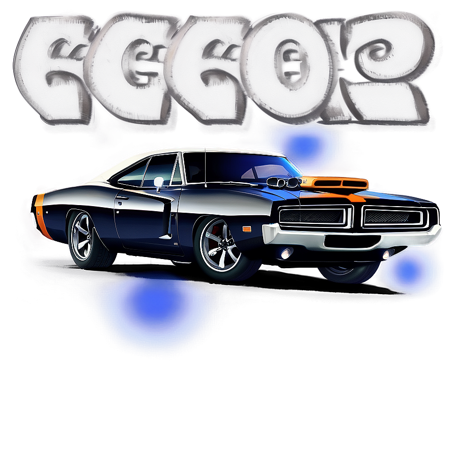 Mopar Charger Illustration Png 06252024 PNG Image