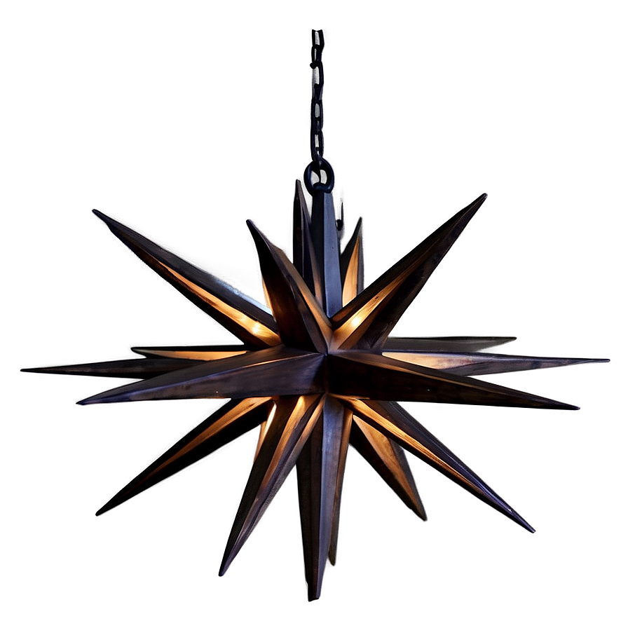 Moravian Star Pendant Light Png Rej PNG Image