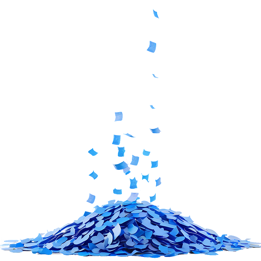 Morning Blue Confetti Scatter Png 06262024 PNG Image