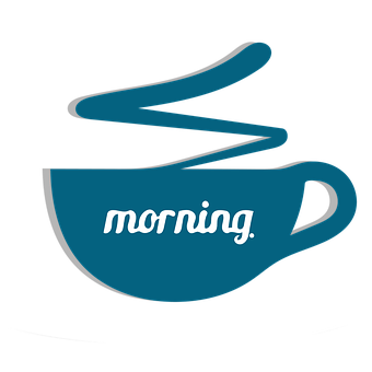 Morning Coffee Cup Graphic PNG Image