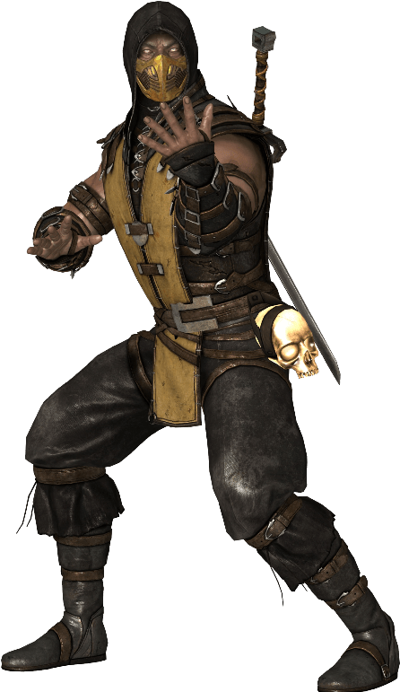 Mortal Kombat Ninja Warrior Pose PNG Image