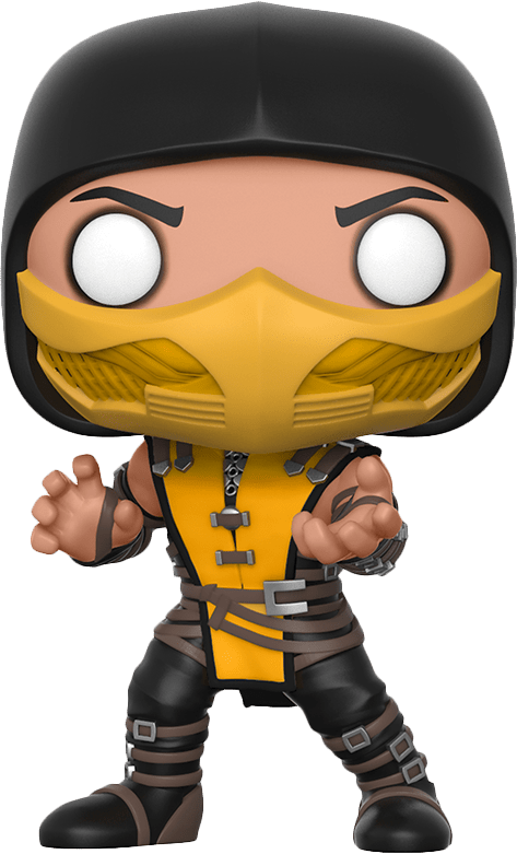 Mortal Kombat Scorpion Funko Pop PNG Image