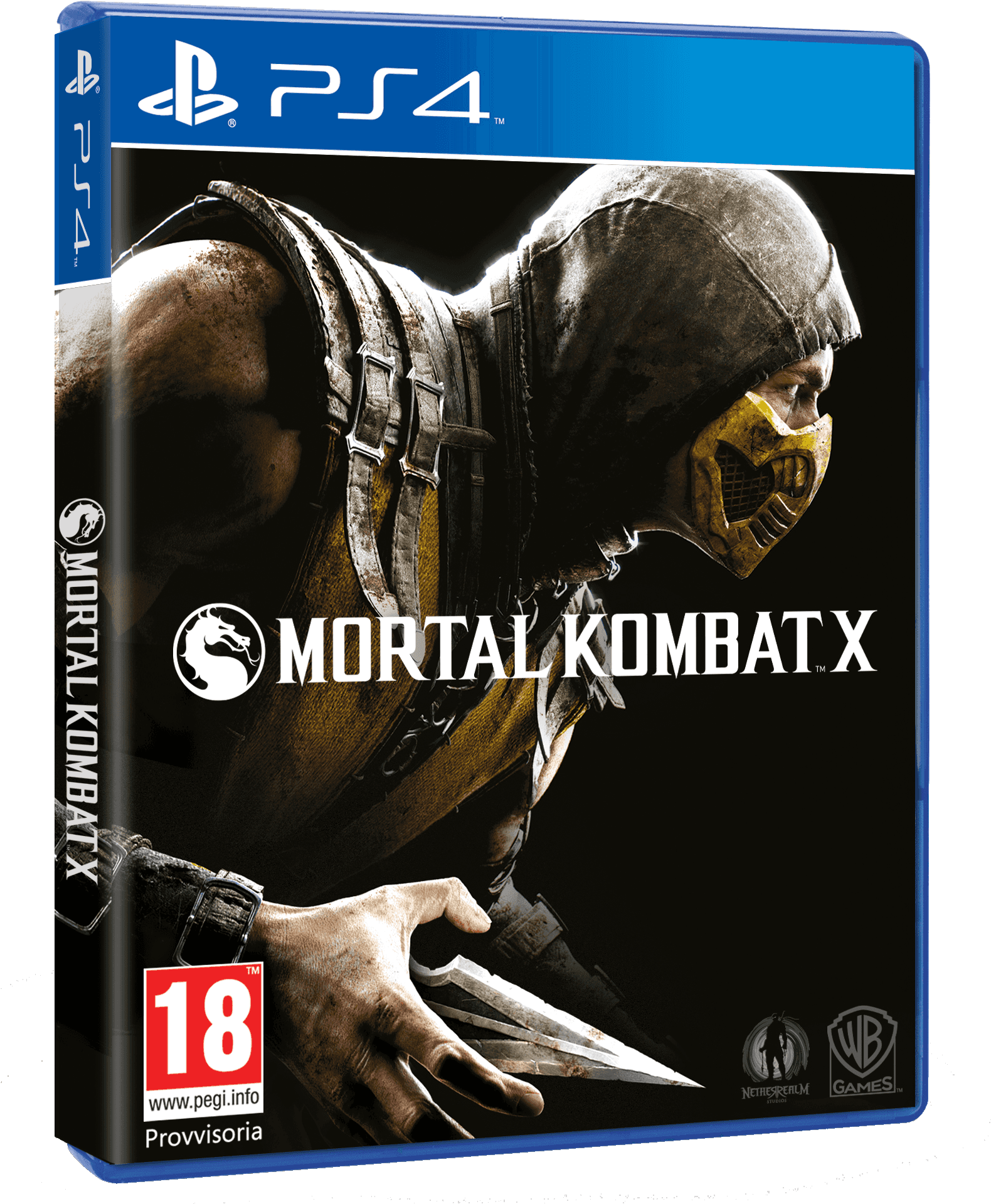 Mortal Kombat X P S4 Cover Art PNG Image