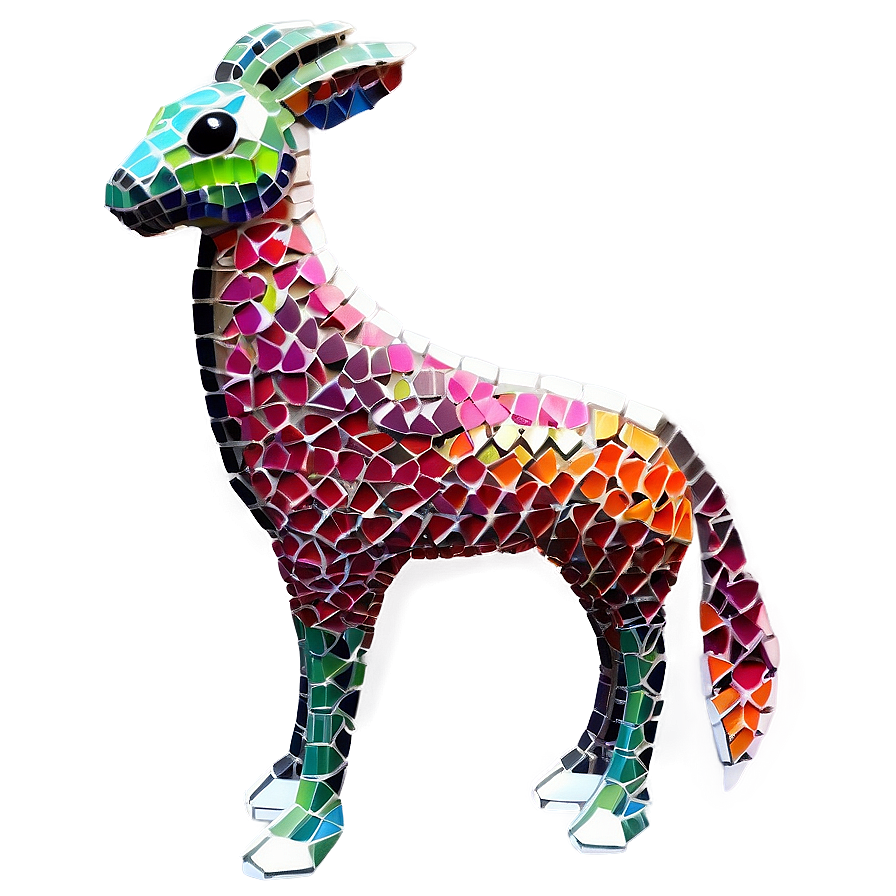 Mosaic Animal Figures Png Mym PNG Image