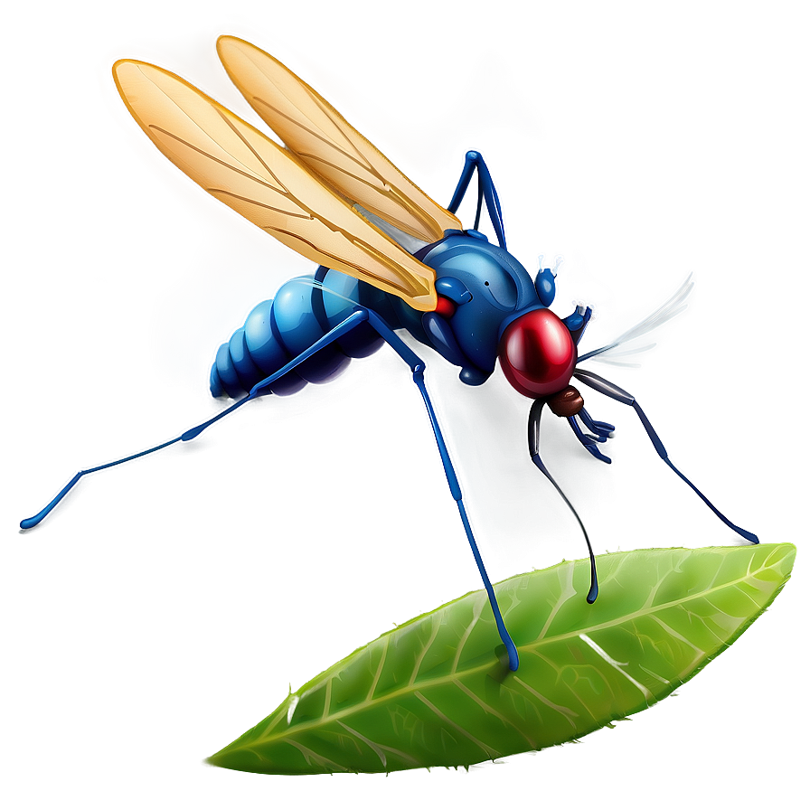 Mosquito On Leaf Png Nim86 PNG Image