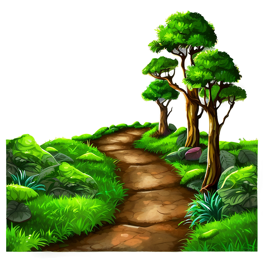 Mossy Forest Path Png 06202024 PNG Image