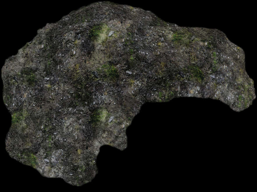 Mossy Rock Texture PNG Image