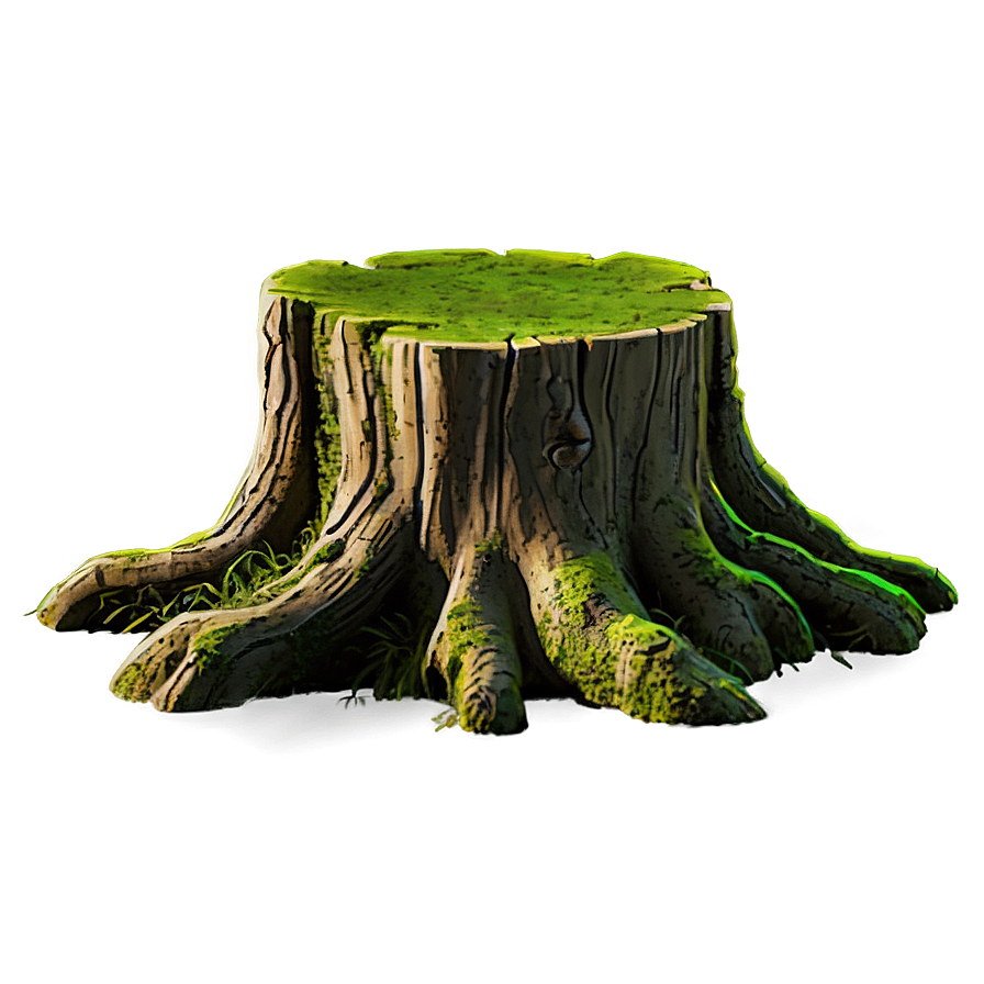 Mossy Tree Stump Png Nui72 PNG Image