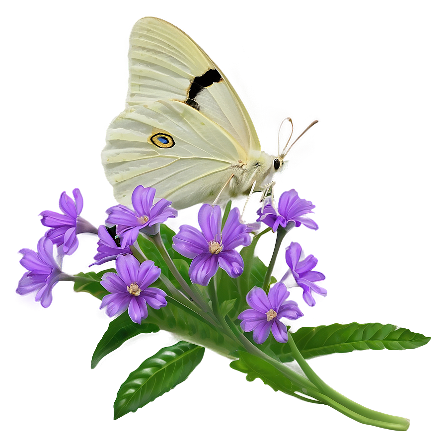 Moth On Flower Png 48 PNG Image