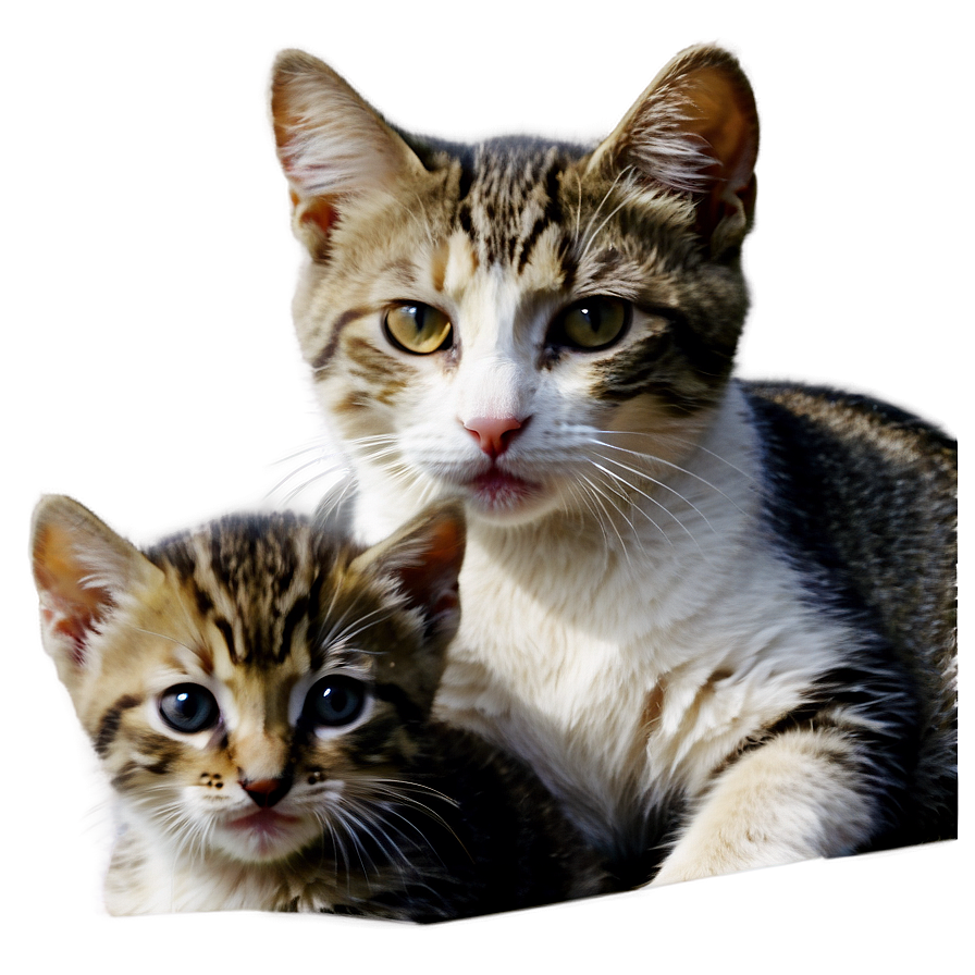 Mother Cat And Kittens Png C PNG Image