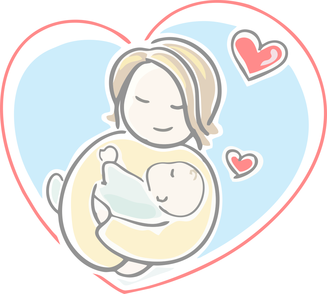 Mother Child Bonding Breastfeeding Illustration PNG Image