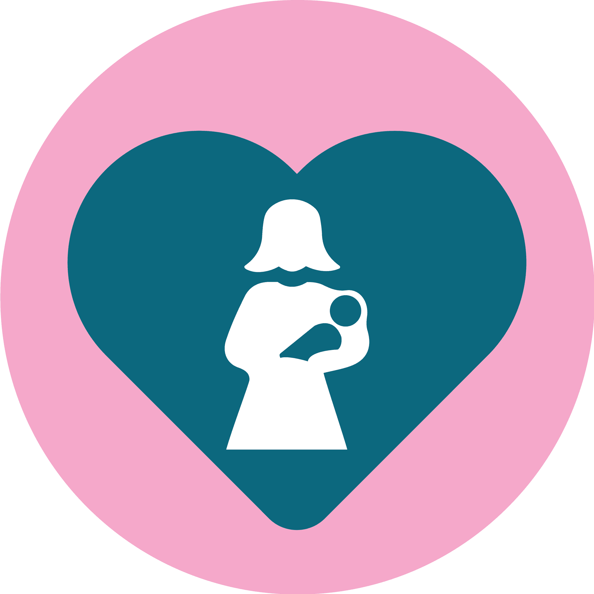 Mother Child Breastfeeding Symbol PNG Image