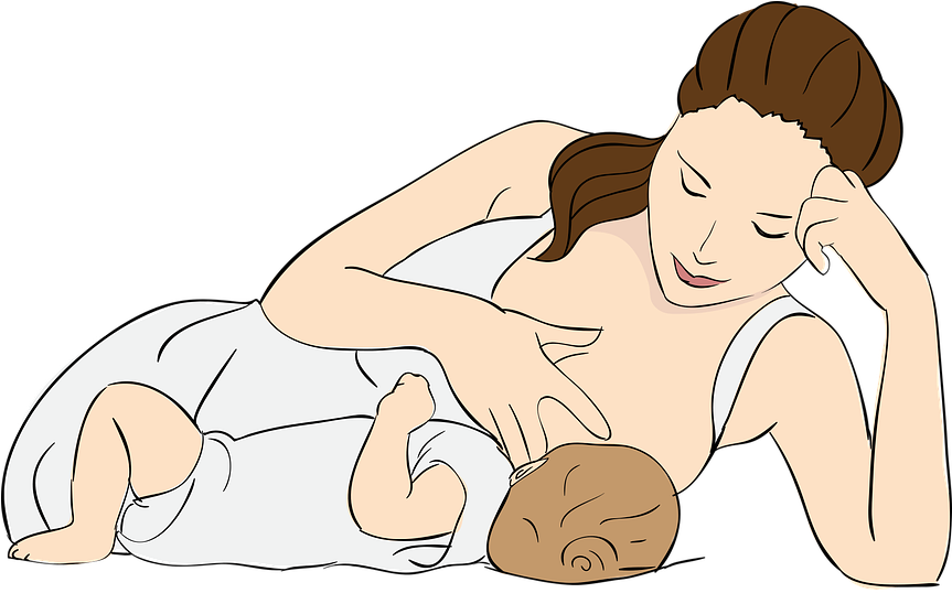 Mother Infant Bonding During Breastfeeding PNG Image