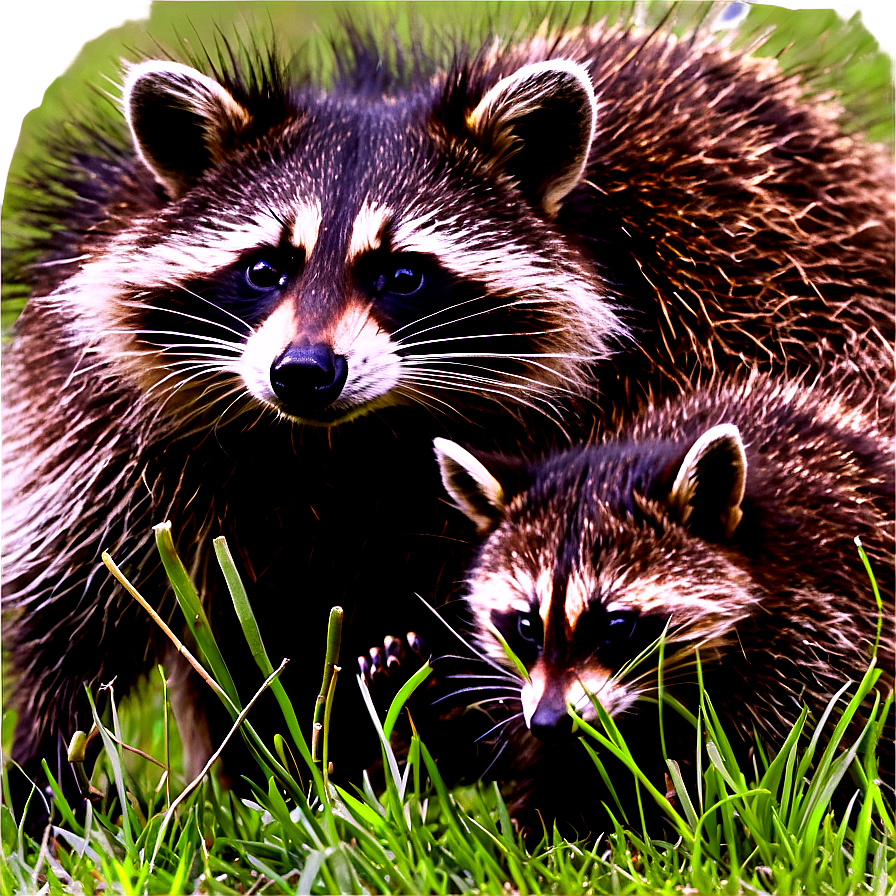 Mother Raccoon And Baby Png 05242024 PNG Image