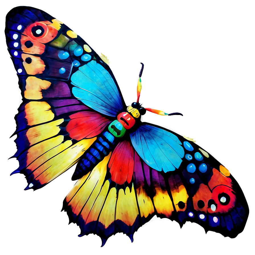 Mothra Jewel Tone Colors Png Usu72 PNG Image