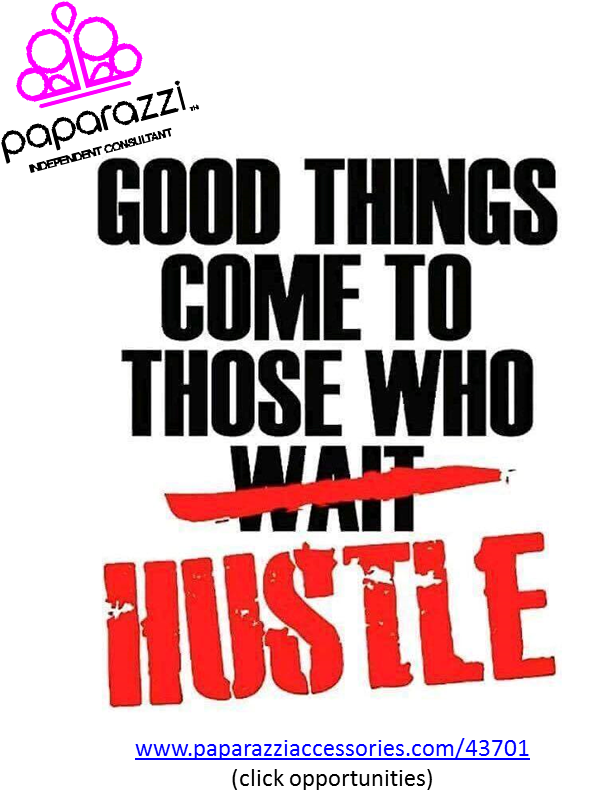 Motivational Hustle Quote Paparazzi Accessories PNG Image